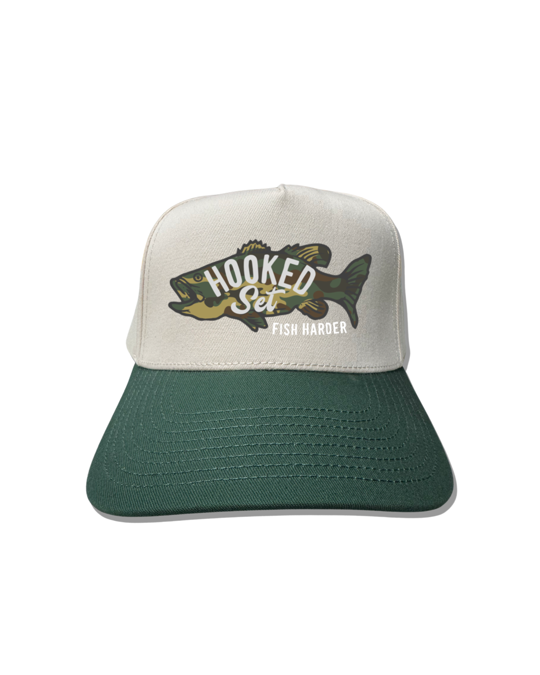 Hooked Set "Fish Harder" Performance Hat